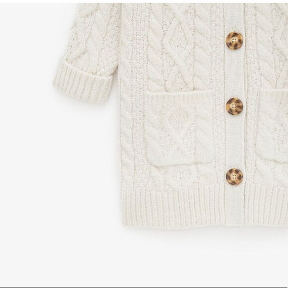 💫Flash Sale💫Long cable-knit jacket - Picture 6 of 16